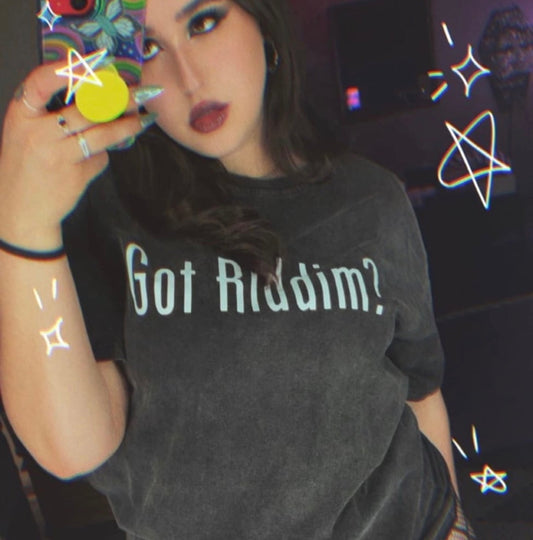 got riddim? acidwash t-shirts