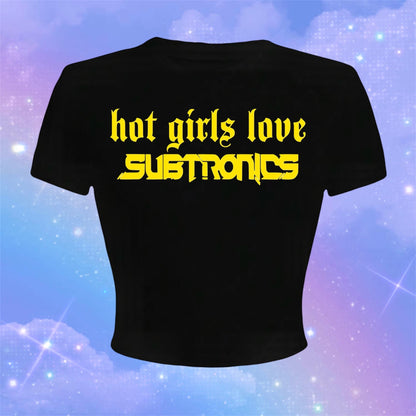 hot girls love subtronics croptops