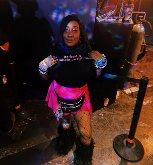 be feral & radiate positive croptops