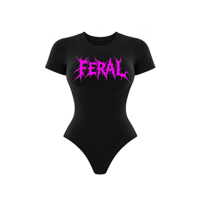 feral short sleeve bodysuits