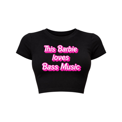 this barbie loves bass music croptops