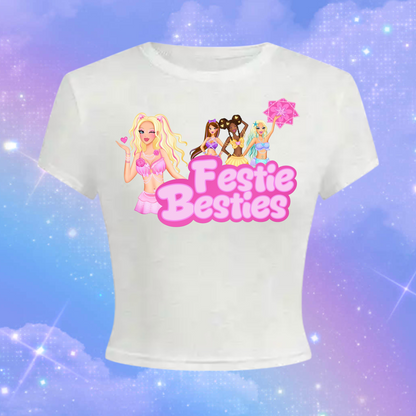 festie besties croptops