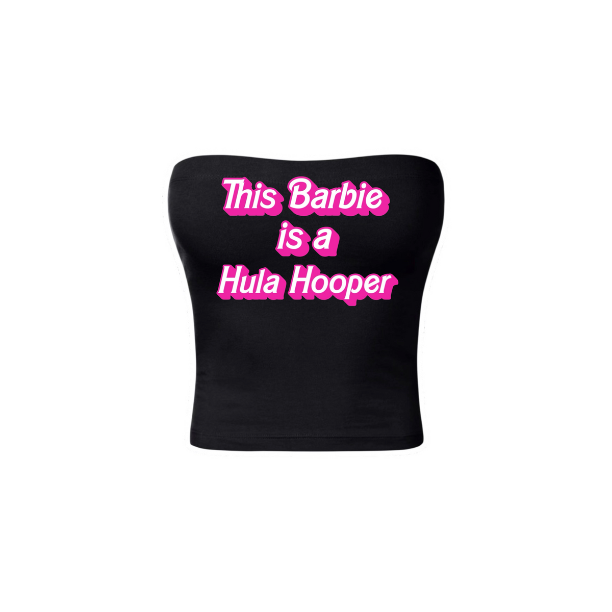 this barbie is a hula hooper tubetops