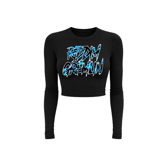 riddim gremlin long sleeve croptops