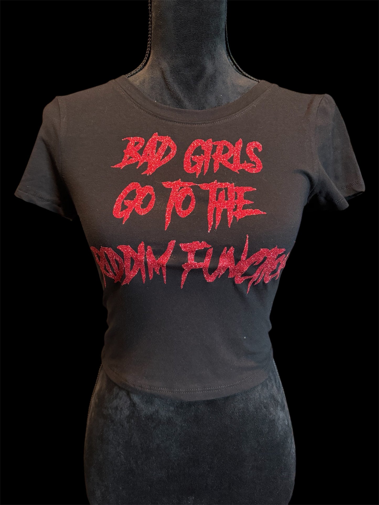 bad girls go to the riddim function croptop
