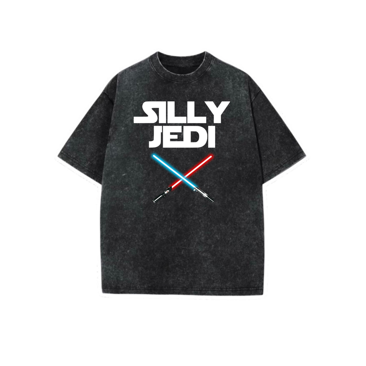 silly jedi acidwash t-shirts