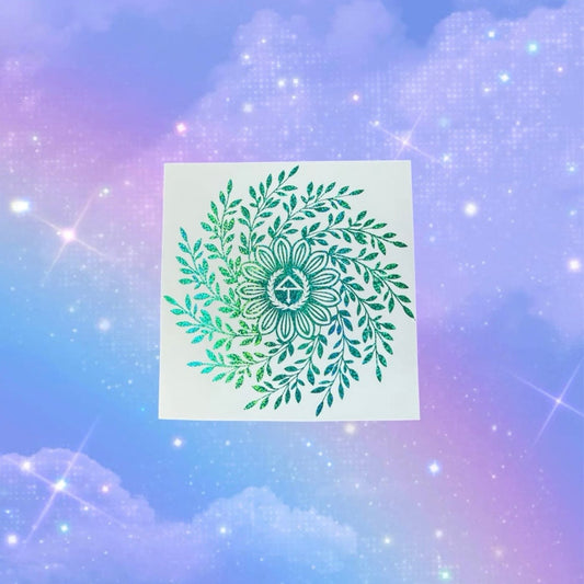 of the trees leaf mandala car decals