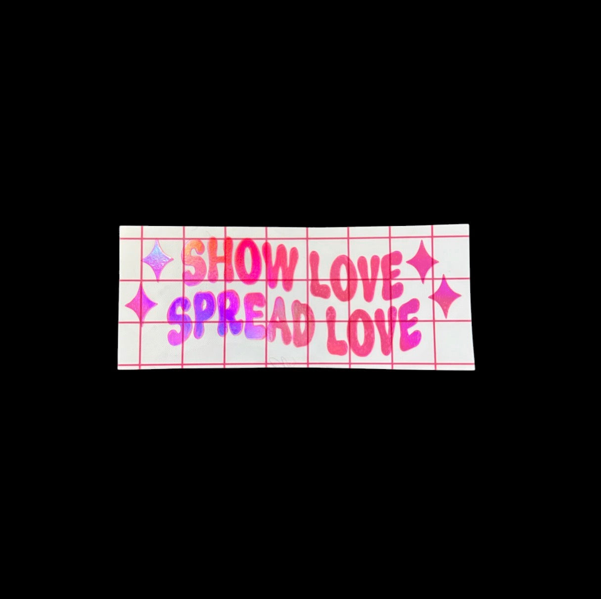 show love spread love car decals