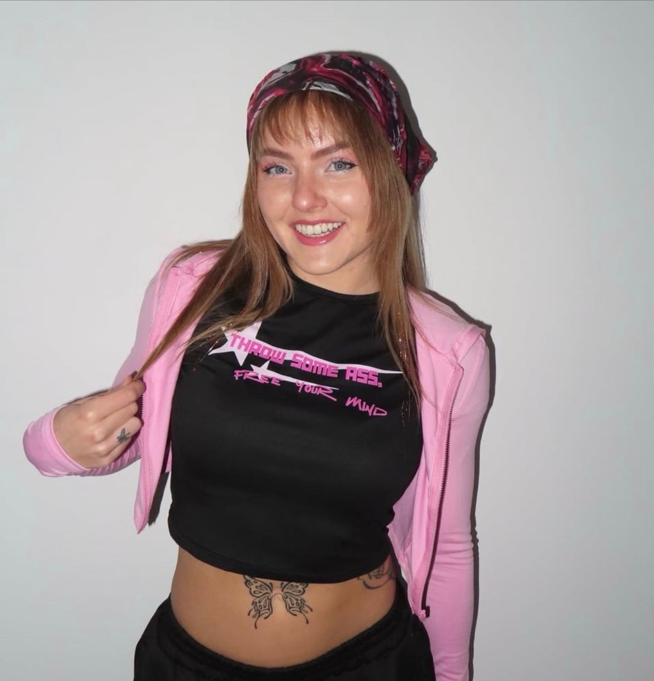 throw some ass, free your mind croptops