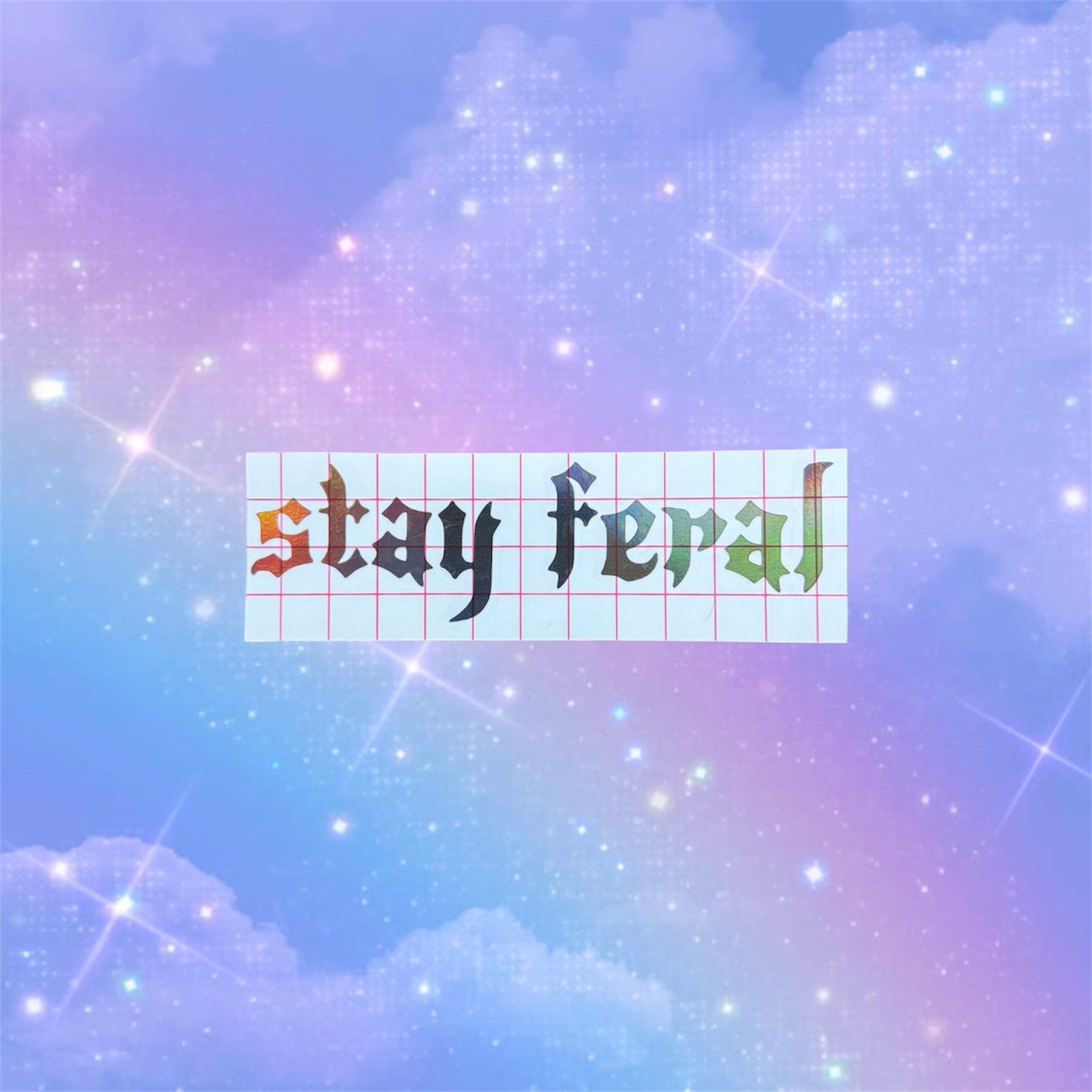 stay feral car decal