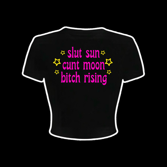 slut sun cunt moon bitch rising croptops