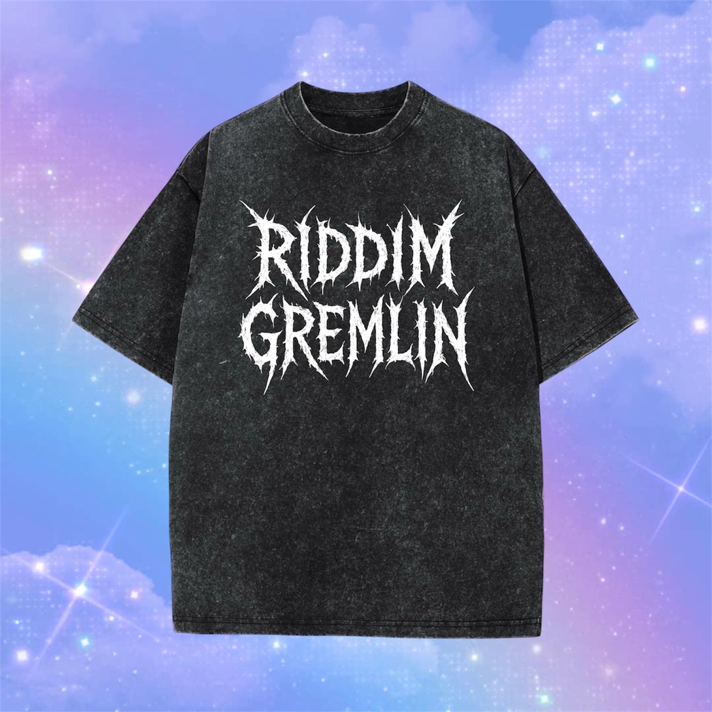 riddim gremlin acid wash t-shirts