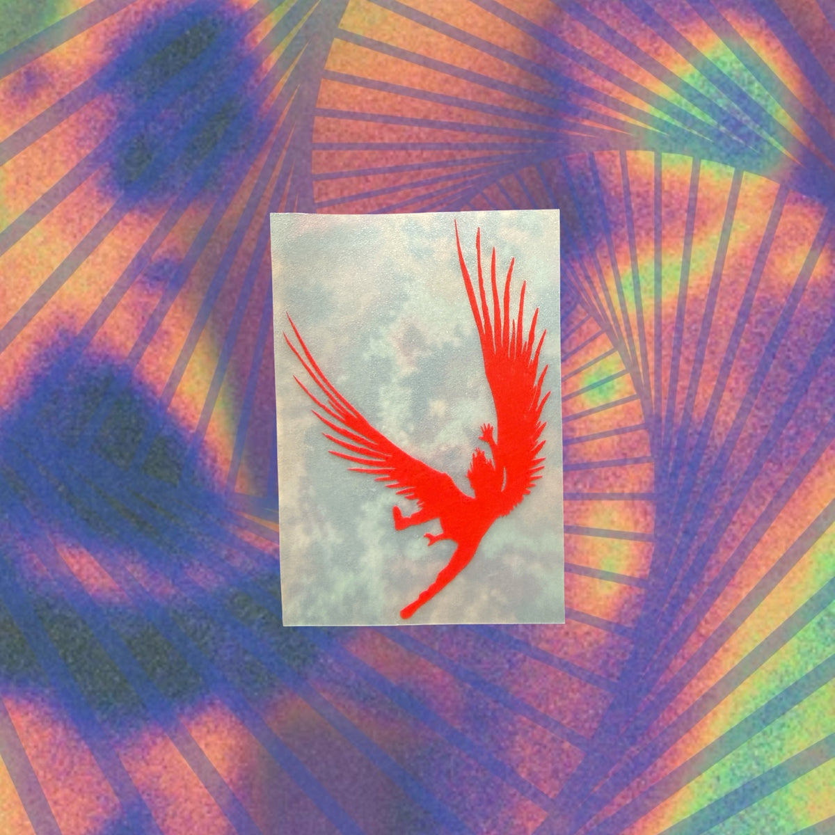 SK falling angel car decal