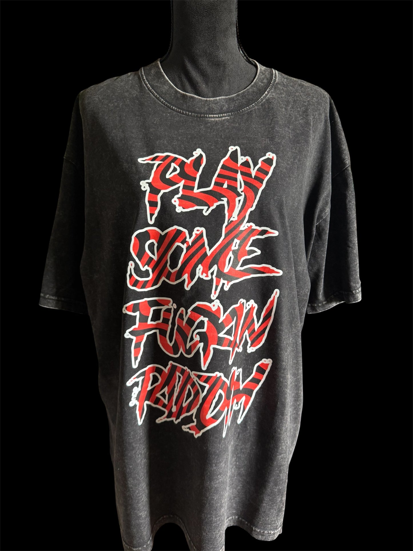 play some fuckin riddim acidwash tee