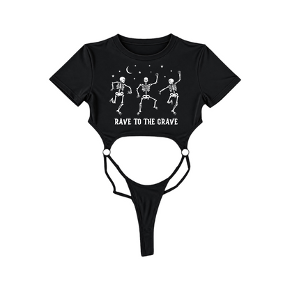 rave to the grave bodysuits