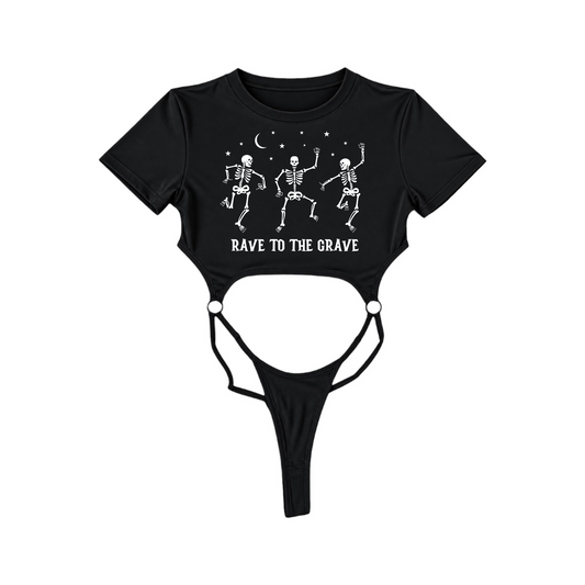 rave to the grave bodysuits