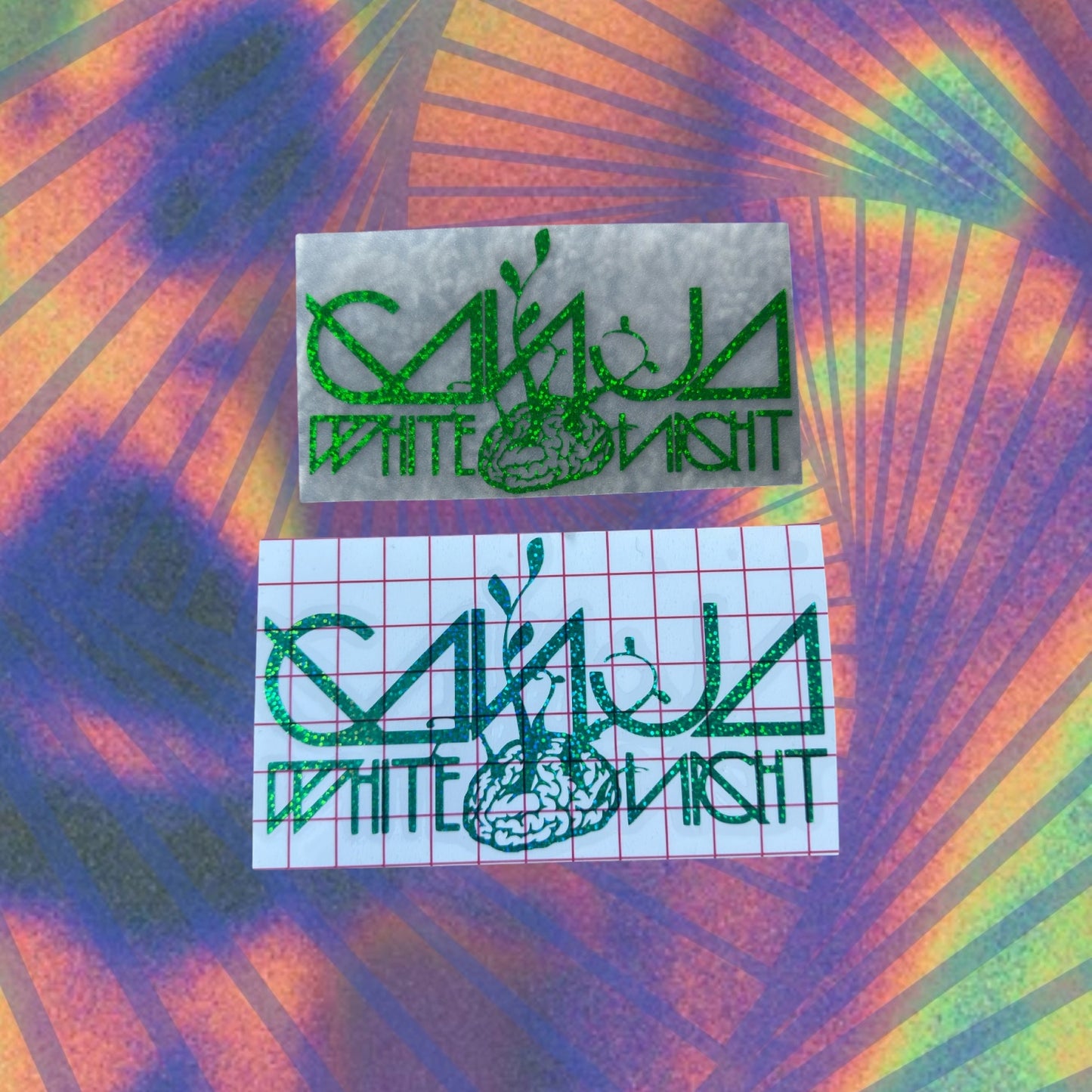 ganja white night car decals
