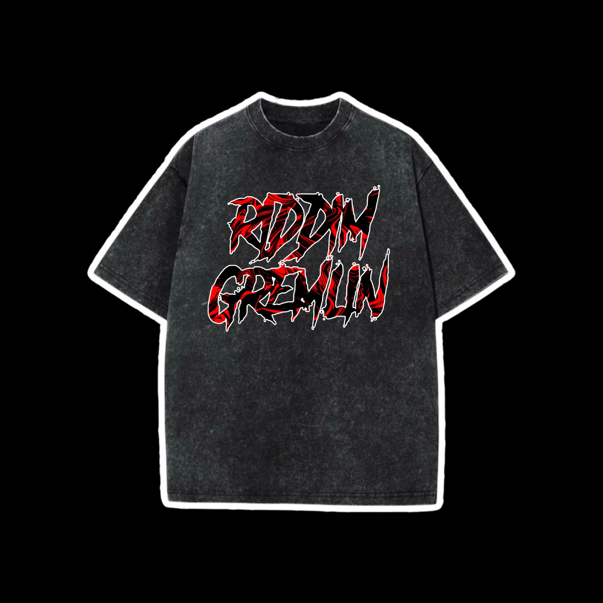 riddim gremlin acidwash t-shirts