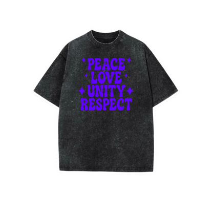 PLUR acidwash t-shirts