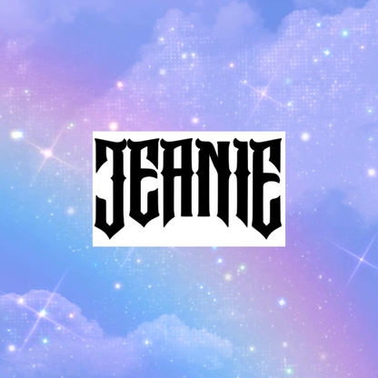 jeanie car decals