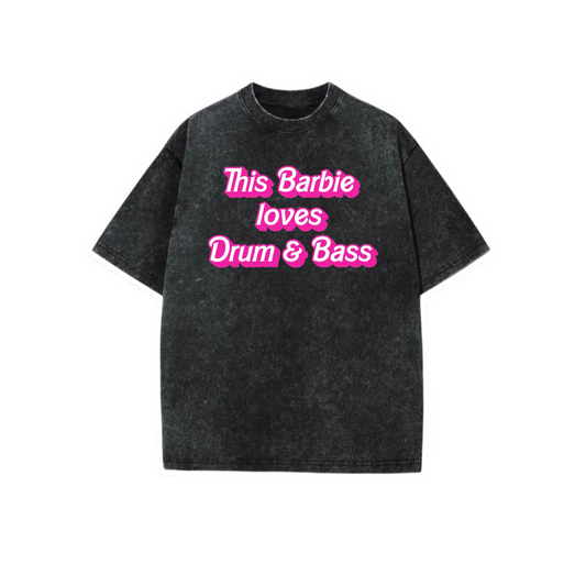 this barbie love drum & bass acidwash t-shirts