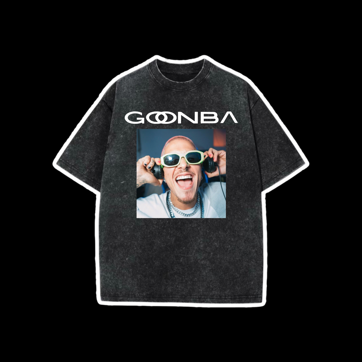 goonba “performing” acidwash t-shirts
