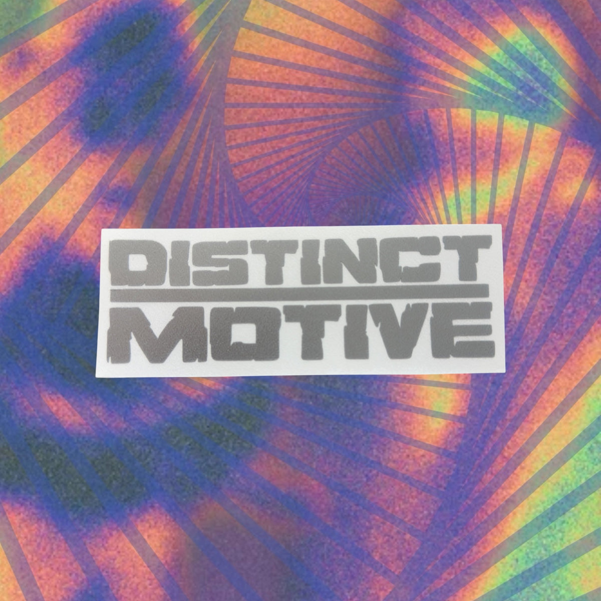 distinct motive car decal