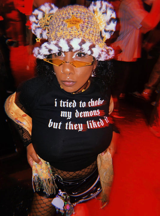 i tried to choke my demons but they liked it croptops
