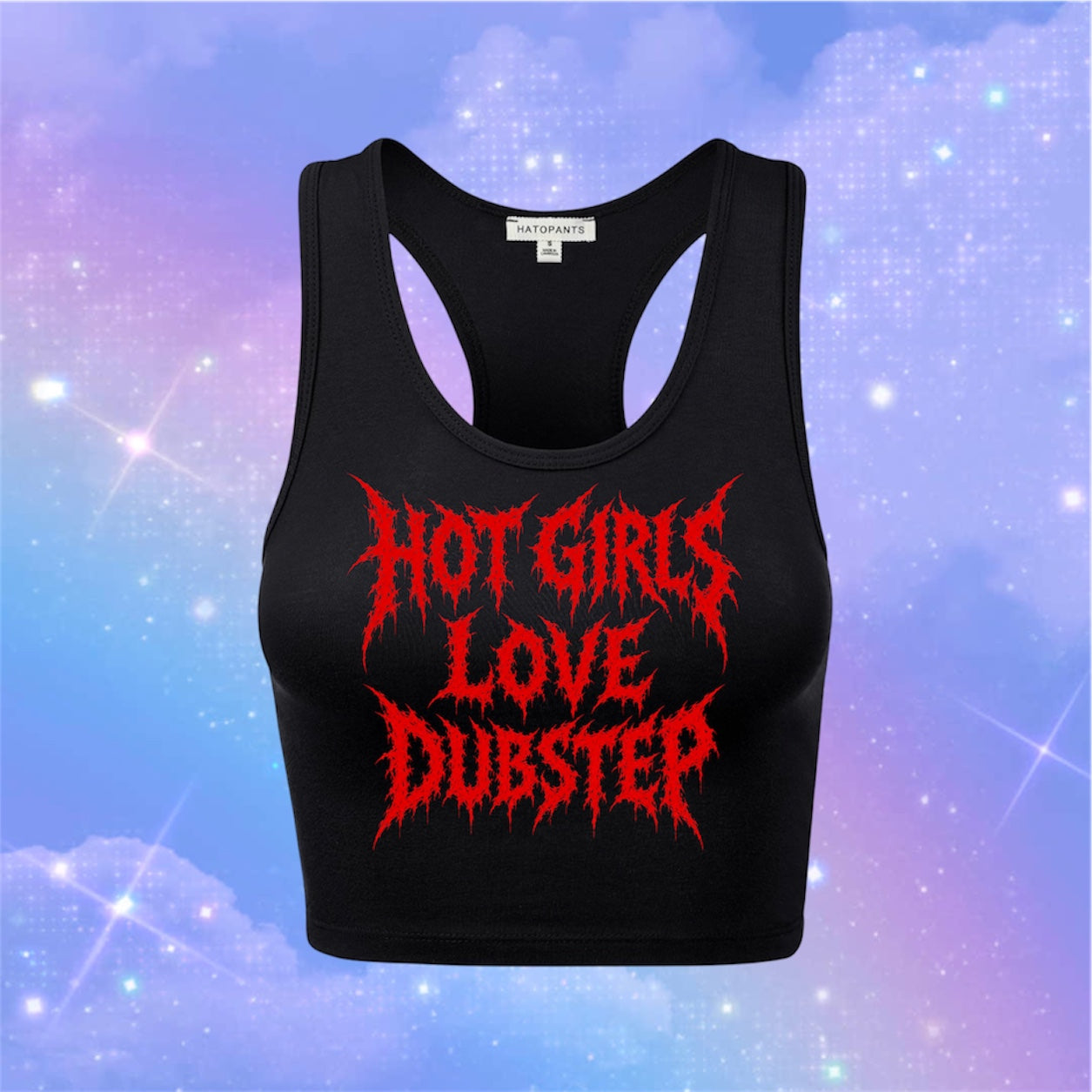 hot girls love dubstep racerback croptanks