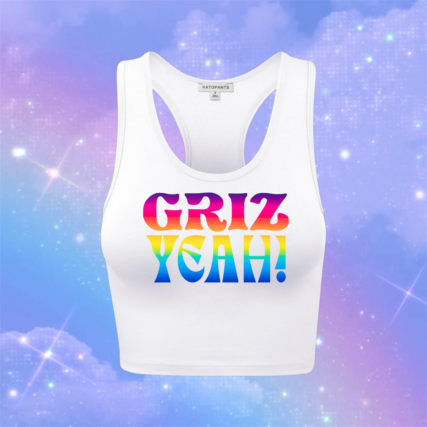 griz yeah! racerback croptanks
