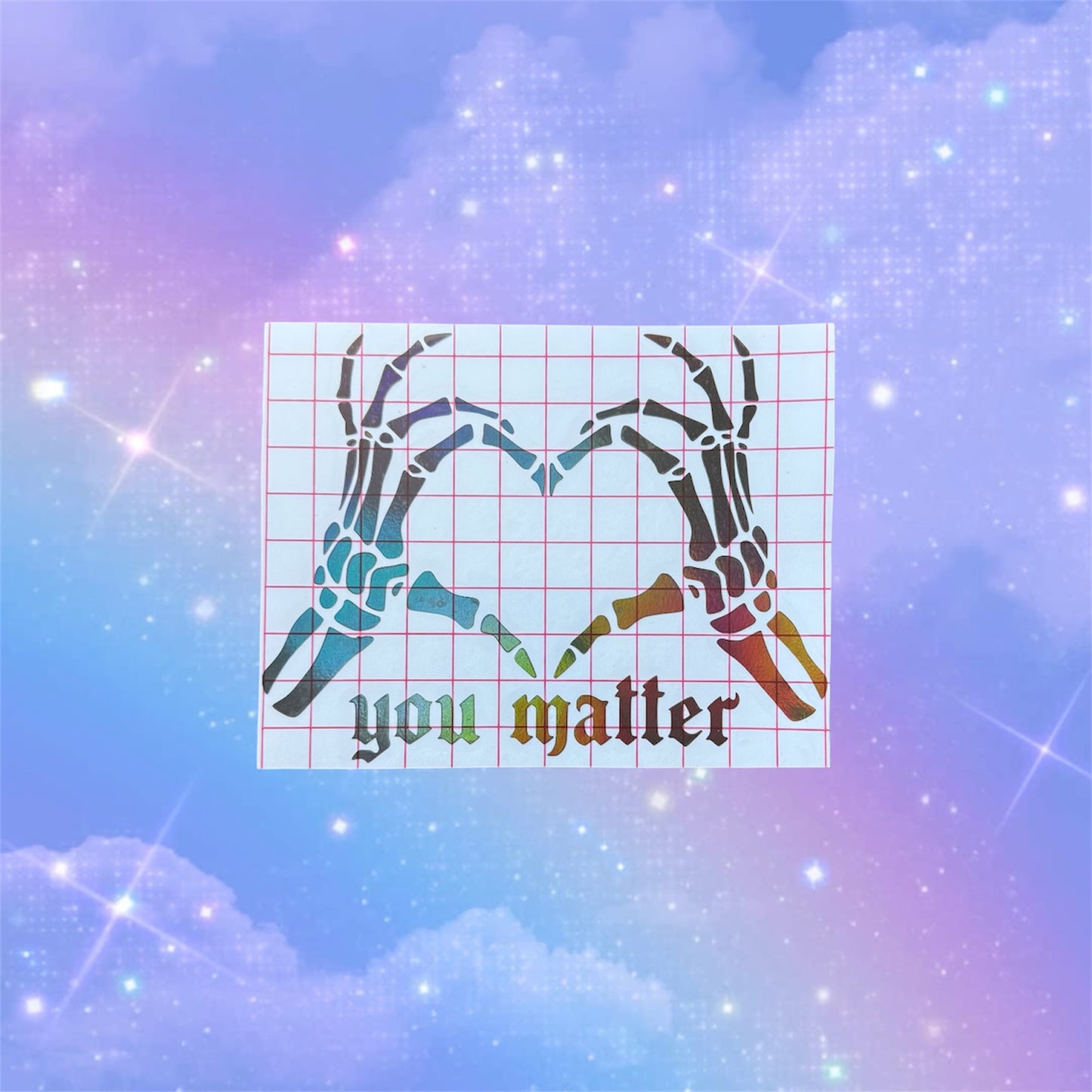 you matter car decal