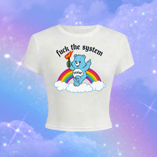 fuck the system croptops