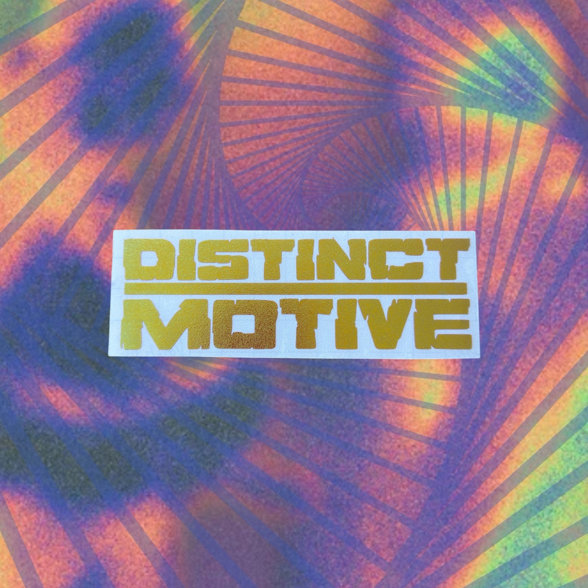 distinct motive car decal