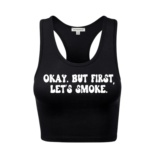 okay. but first, let’s smoke racerback croptanks