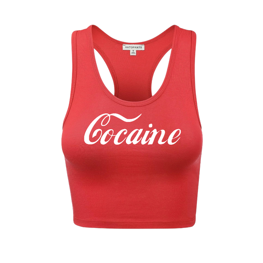 cocaine racerback croptanks