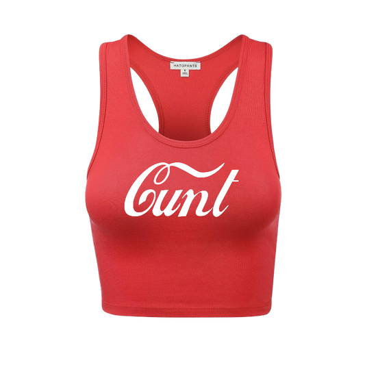 cunt racerback croptanks