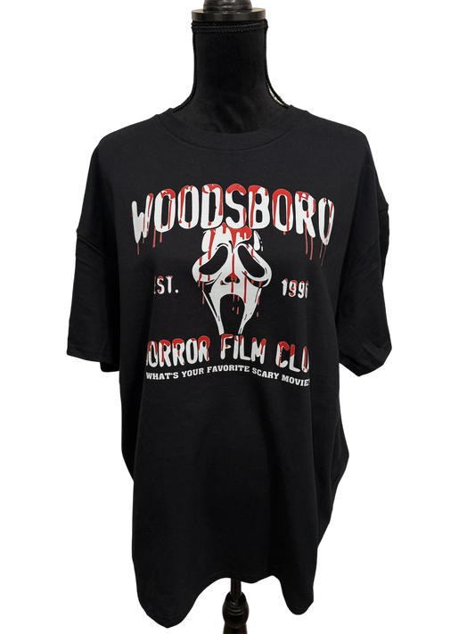 woodsboro horror film club t-shirt
