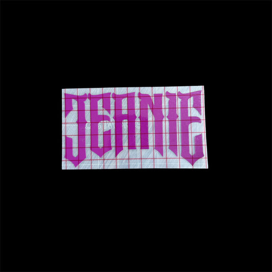 jeanie car vinyl decal