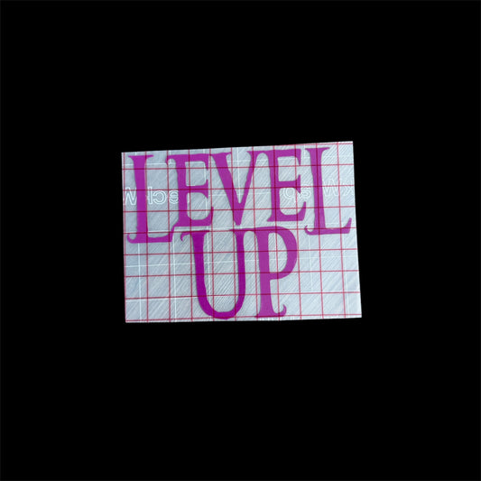 level up car vinyl decal