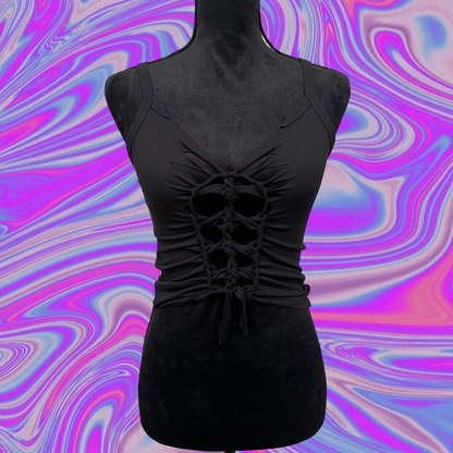 slitweaved ribbed camis