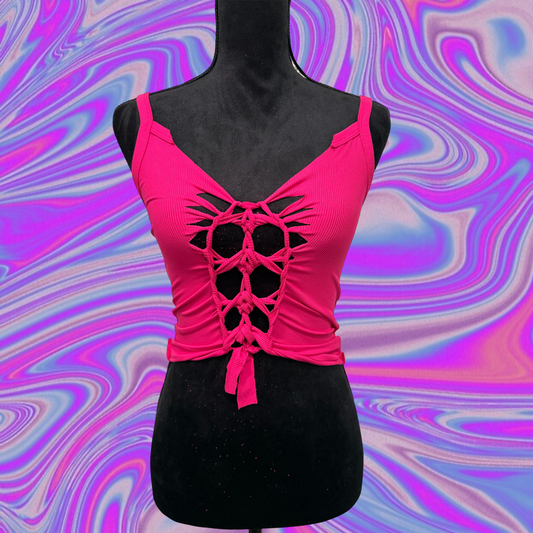 slitweaved ribbed camis