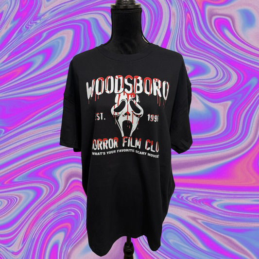 woodsboro horror film club t-shirt