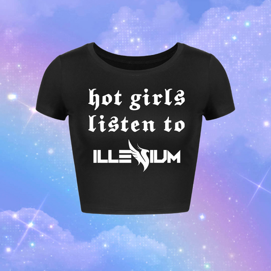 hot girls listen to illenium croptops