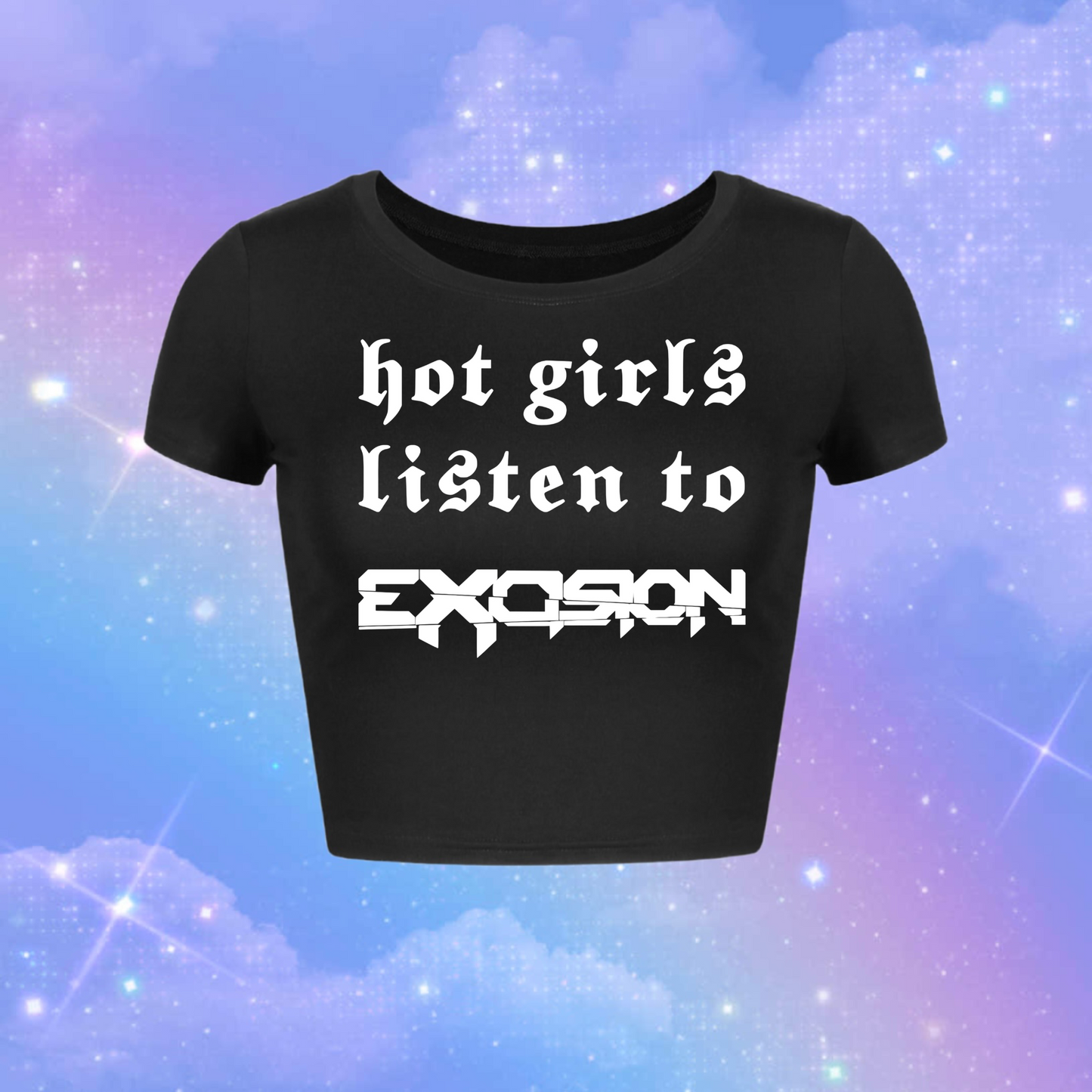 hot girls listen to excision croptops