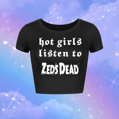 hot girls listen to zeds dead croptops