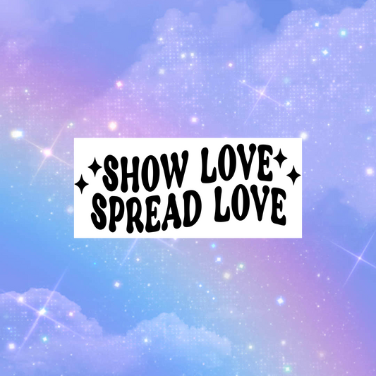 show love spread love car vinyl decals