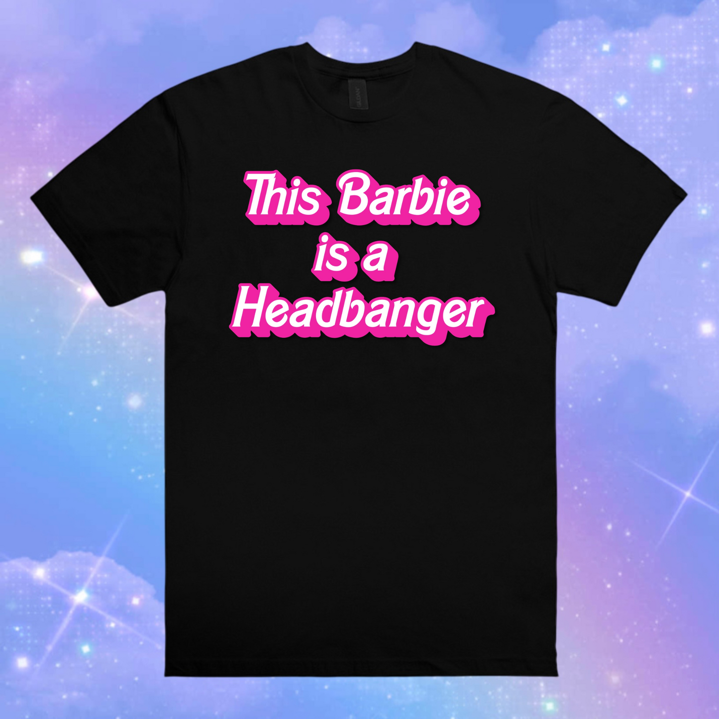 this barbie is a headbanger t-shirts