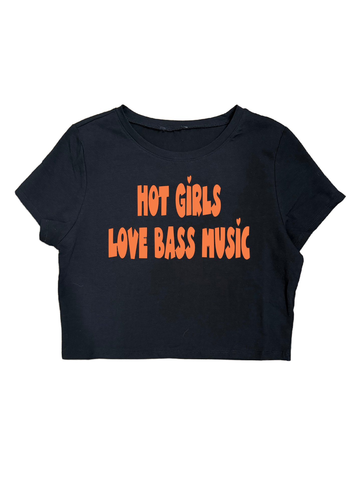 HOT GIRLS LOVE BASS MUSIC CROPTOPS