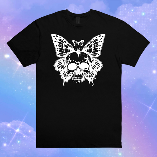 skull butterfly t-shirts