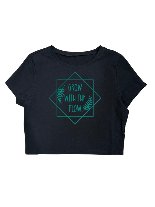 GROW WITH THE FLOW CROPTOPS